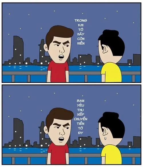 Meme đòi nợ gương mặt căng thẳng nhưng giọng điệu vẫn rất dễ thương