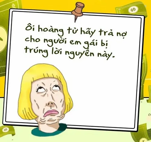 Meme đòi nợ cho thấy cảnh chủ nợ run ví chờ lời hứa trả