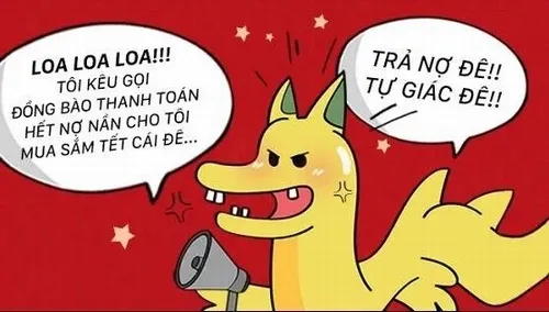 Hình vui ví trống giúp nhắc nợ mà vẫn giữ hòa khí nhóm bạn