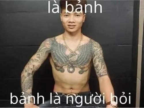 Meme giang hồ ánh mắt liếc xéo tạo không khí kịch tính hài