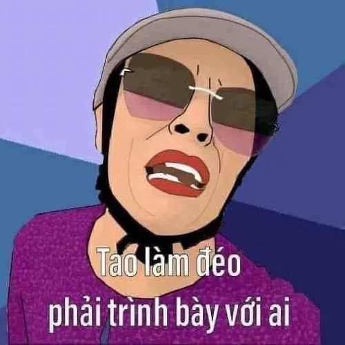 Meme giang hồ biểu cảm đơ nhưng cố tỏ ra cứng rất duyên