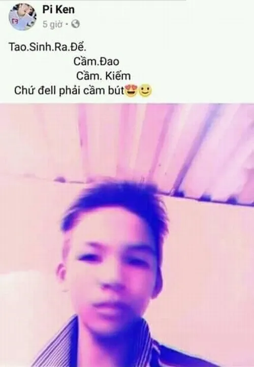 Meme giang hồ gương mặt nghiêm nghị phơi bày khí chất làm màu