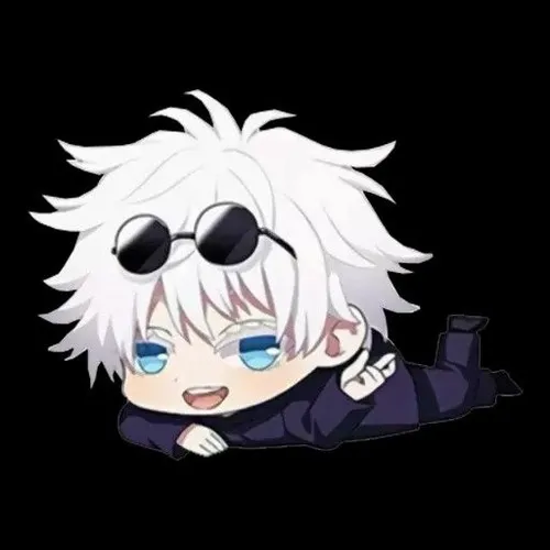 Ảnh troll Gojo chibi đang đuổi theo Sukuna mini.