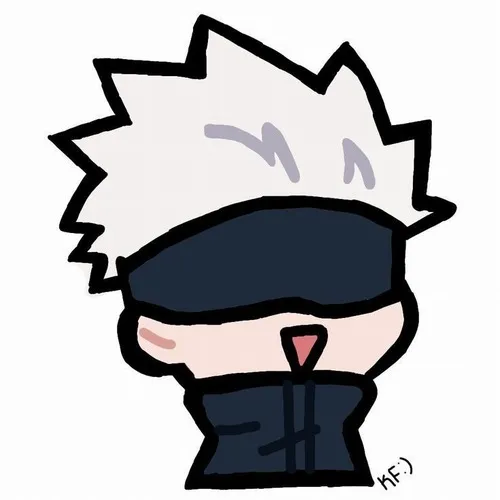 Meme Gojo chibi bịt mắt nhưng vẫn đoán trúng trò đùa.