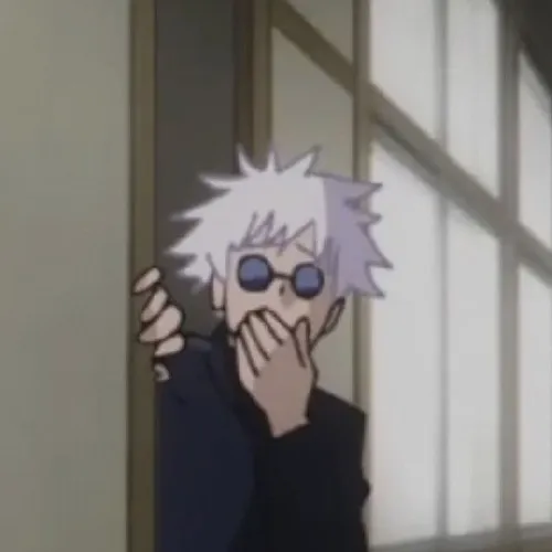 Ảnh chế Gojo bị phong ấn vẫn giữ phong thái điềm nhiên.