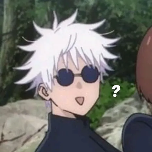 Ảnh troll Gojo lạnh lùng ôm đầu vì Yuji nói chuyện linh tinh.