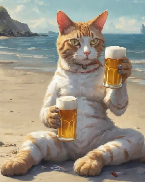 Trọn bộ mèo nhấp men để phản ứng đêm lai rai với bạn bè