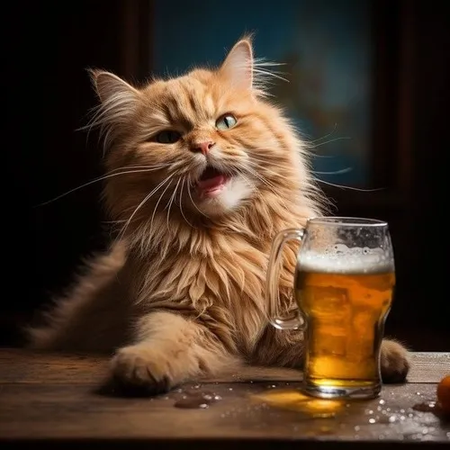 Bộ meme mèo uống bia dành cho hội nhậu nhẹt vui không lối thoát