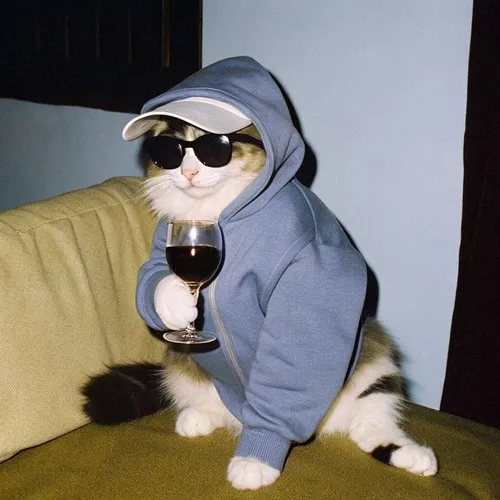 Mèo cụng ly vui nhộn cho mọi tình huống chán đời cần bia