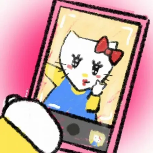 Hello Kitty im lặng trong tạo hình tinh giản