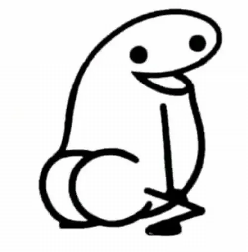 Ảnh hài hình người vẽ tay tròn mắt hoảng loạn