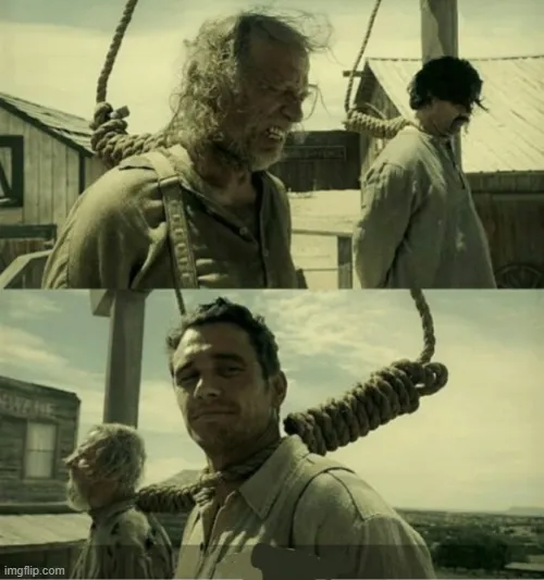 Ảnh chế treo cổ thể hiện gương mặt hết động lực.