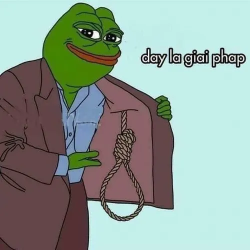 Meme hài treo cổ ghi lại cảnh gục vibe nhanh.