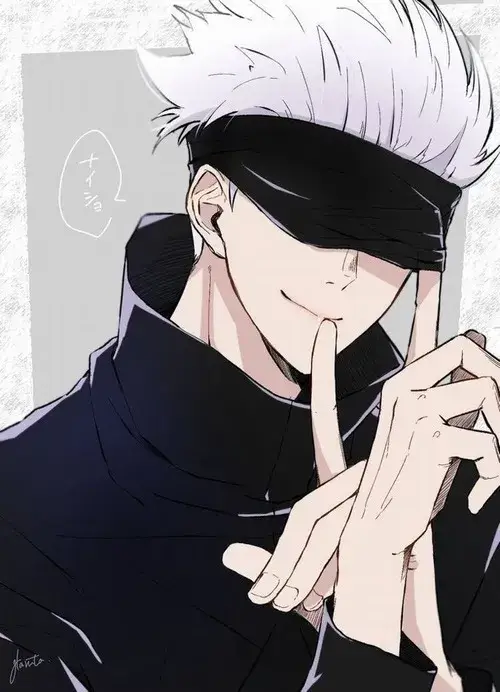 Meme Gojo nhìn xa xăm giữa màn khói mờ ảo.