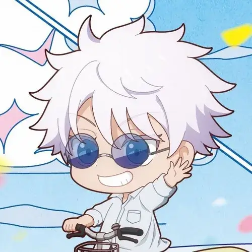 Meme Gojo nhìn học trò với ánh mắt “thử đi coi”.