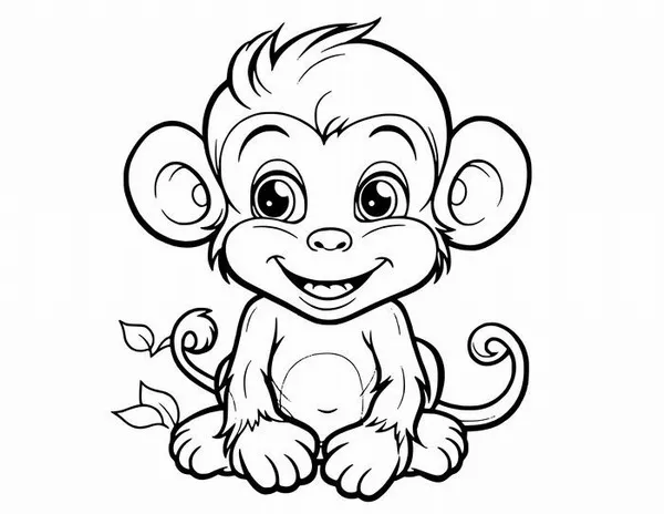 Hình tô chú khỉ leo cây giúp phát triển kỹ năng tay.