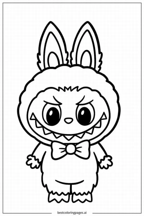 Tải ngay tranh tô màu Labubu với biểu cảm cực ngộ nghĩnh