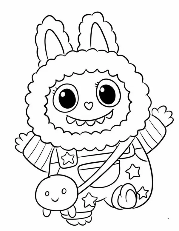 Trang tô màu Labubu giúp bé rèn kỹ năng và trí tưởng tượng