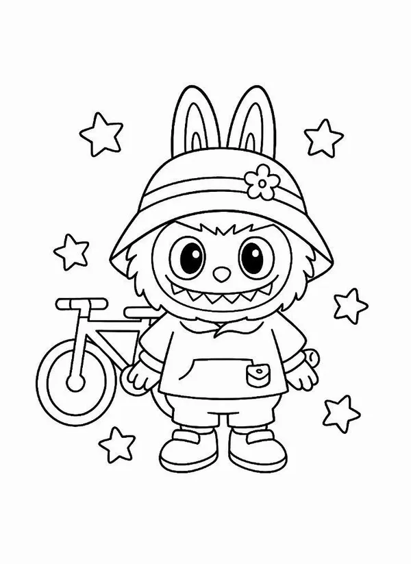 Cùng bé khám phá thế giới Labubu qua từng nét tô màu