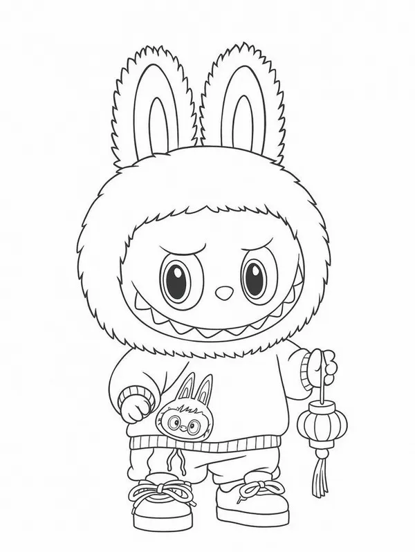 Tranh tô màu Labubu giúp bé tự tin thể hiện cảm xúc