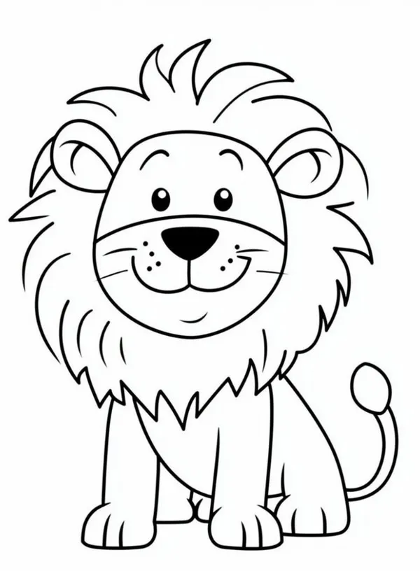 Tập tô sư tử dễ thương giúp bé rèn kỹ năng cầm bút