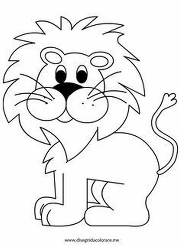 Trang tô màu sư tử mẹ ôm con dạy bé về tình yêu thương