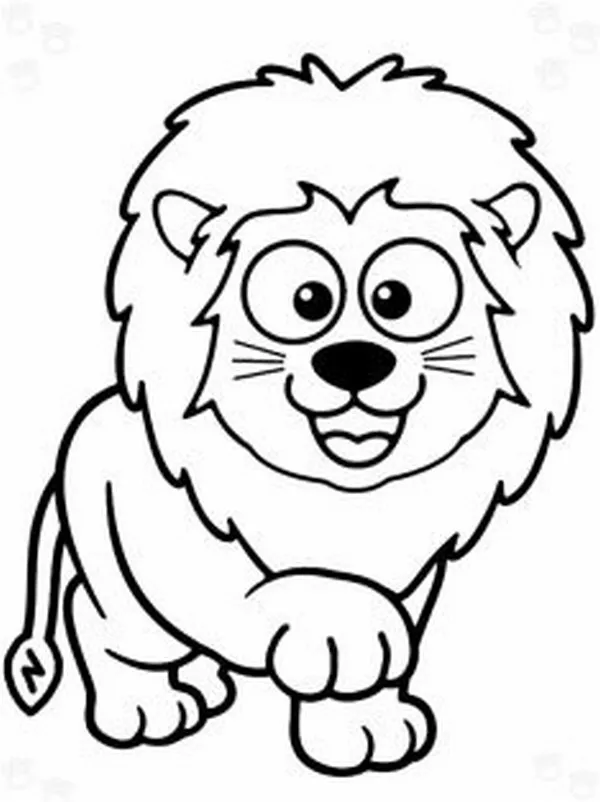 Tranh tô sư tử hoạt hình giúp trẻ học tính mạnh mẽ