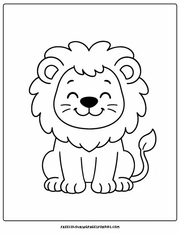 Tô màu sư tử con Simba giúp bé học lòng dũng cảm và tự tin