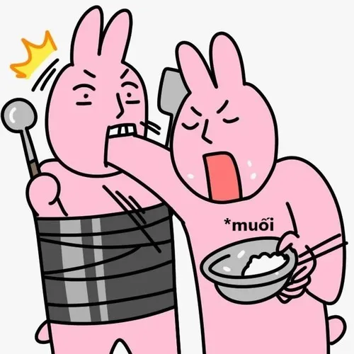 Hình chế meme vui rắc muối khơi hiệu ứng rơi muối