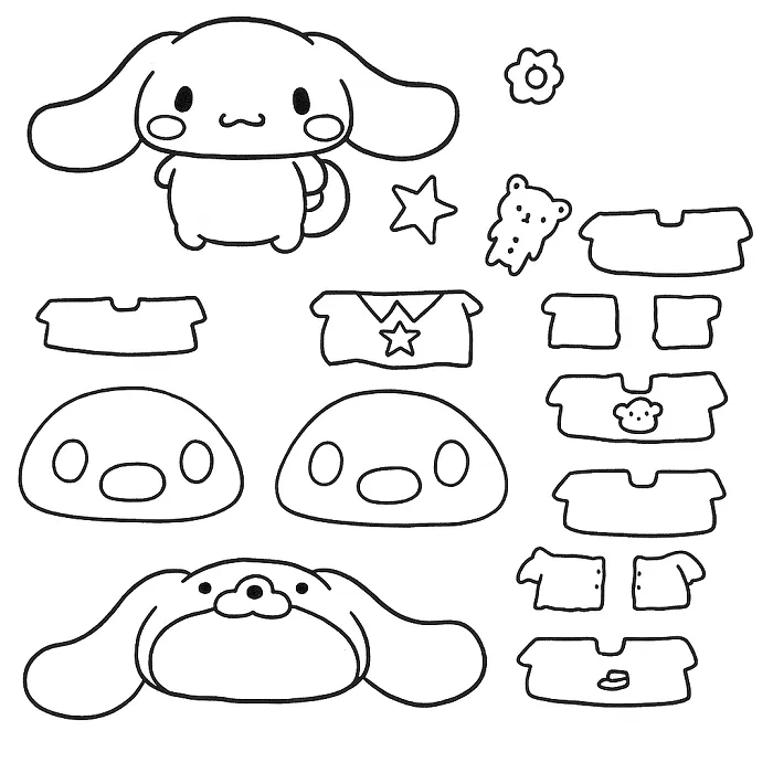 6 Bức tranh tô búp bê giấy giúp cha mẹ gắn kết cùng con.