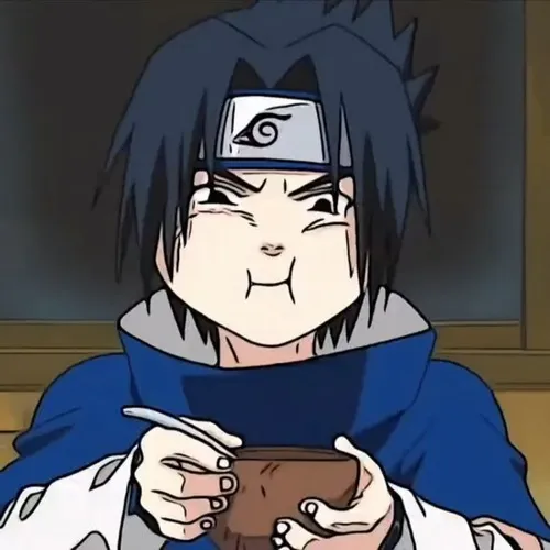 Meme Sasuke tập trung cao đi cùng băng trán Uchiha
