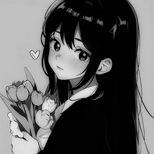 Ảnh đại diện minh họa anime hòa cùng bóng đổ nhẹ