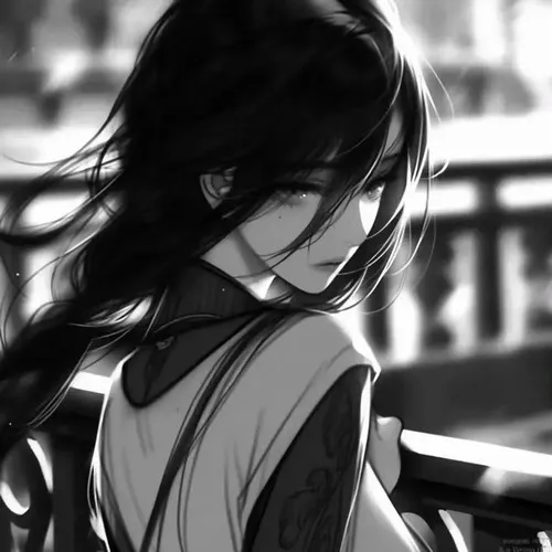 Hình đại diện ngầu avatar nữ góc nghiêng mệt mỏi