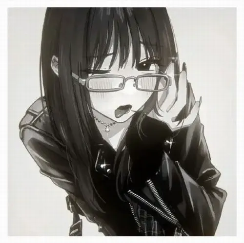 Hình avatar cute ảnh chân dung hoạt hình nét lineart mờ