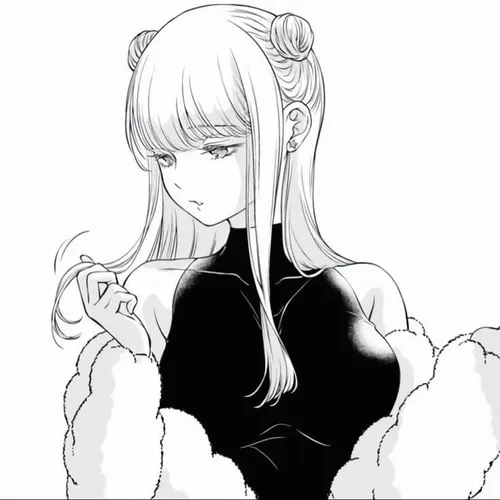 Ảnh đại diện ngầu avatar nữ nét vẽ tinh giản lạnh tanh