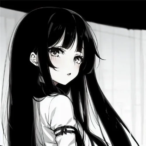 Hình profile cute tranh vẽ nữ rối tóc nhẹ lạc lõng