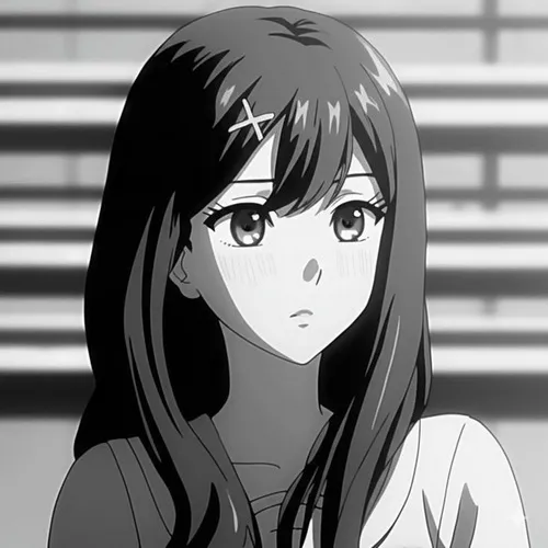 Hình đại diện Tiktok minh họa anime phủ bóng đổ dài