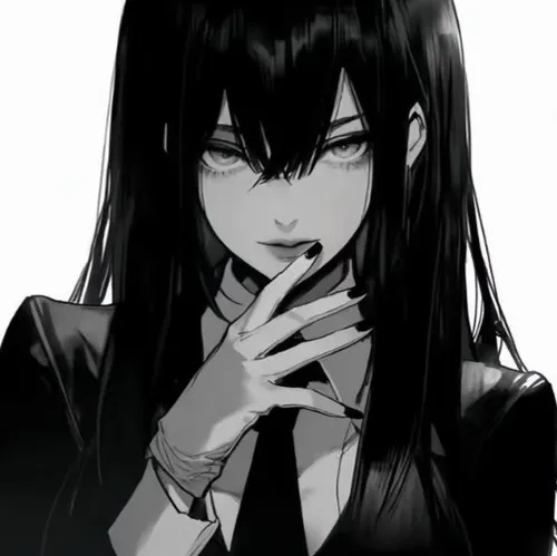 Hình profile cute tranh vẽ nữ đôi mắt xa xăm