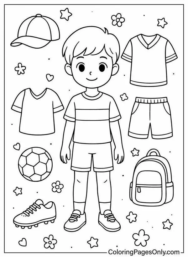 25 Hình tô búp bê giấy váy pastel, giày nơ hồng.