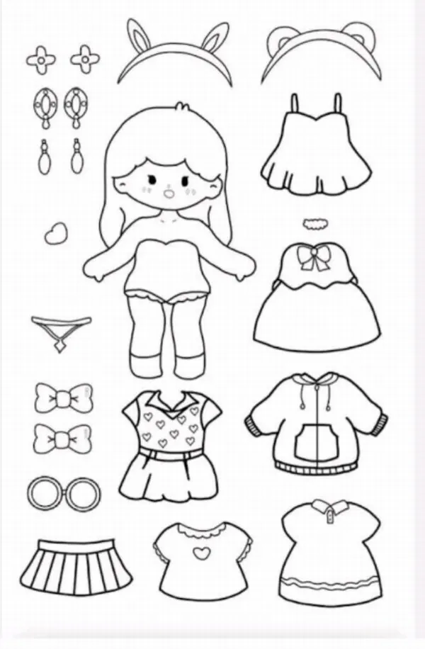 10 Hoạt động tô màu chibi thay đồ giúp bé luyện khéo tay