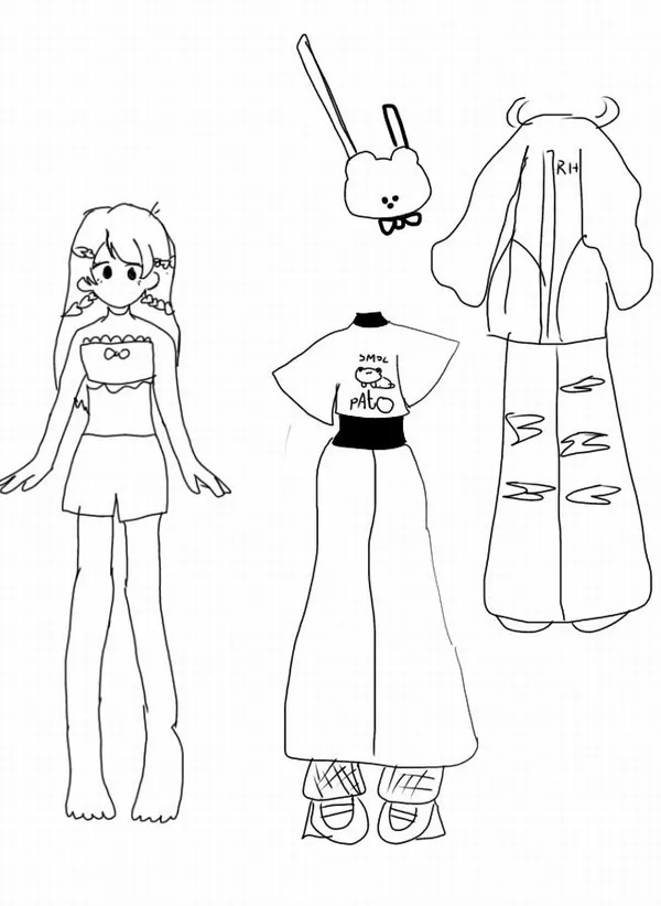 8 Bộ tranh tô màu búp bê giấy dễ in và chơi cùng cha mẹ