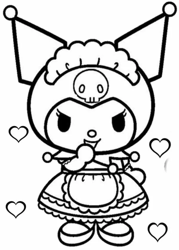 Khám phá thế giới búp bê Kuromi qua những trang tô màu ngộ nghĩnh Khám phá thế giới búp bê Kuromi qua những trang tô màu ngộ nghĩnh