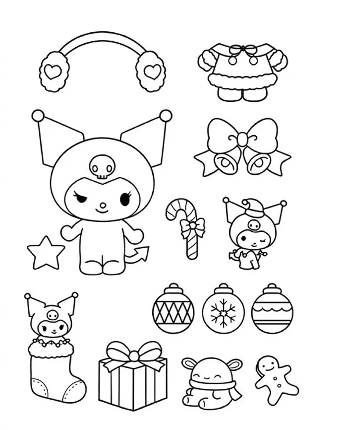 Bé tô Kuromi, cắt dán búp bê giấy và tạo nên nhân vật của riêng mình Bé tô Kuromi, cắt dán búp bê giấy và tạo nên nhân vật của riêng mình