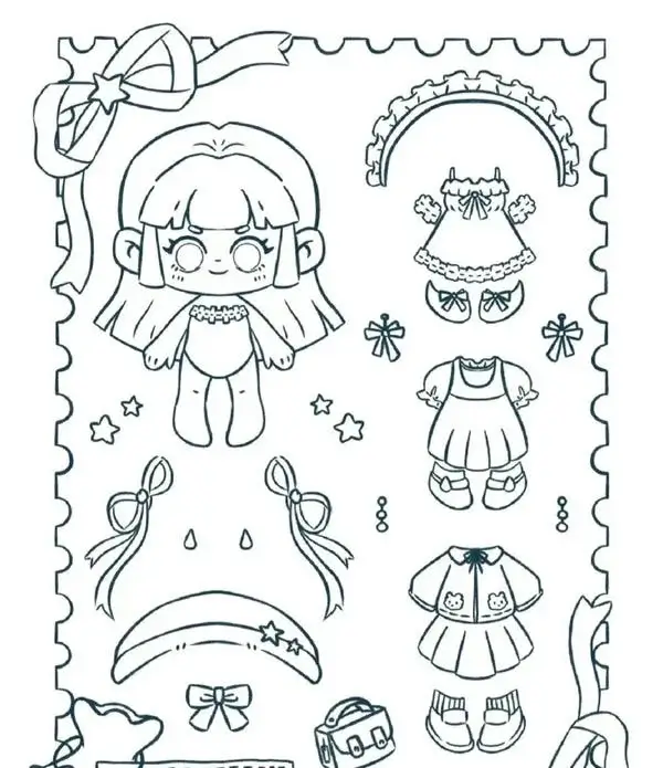 102 Trang tập tô búp bê giấy thay đồ cho bé yêu thời trang