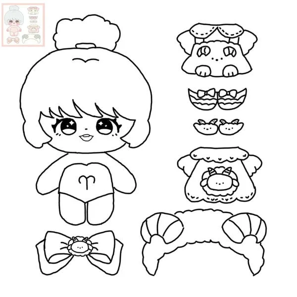 112 Trò chơi tô và thay đồ búp bê chibi mang đến niềm vui sáng tạo