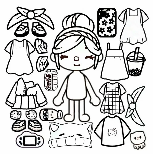 21 Hoạt động tô màu búp bê giấy giúp bé gắn kết gia đình