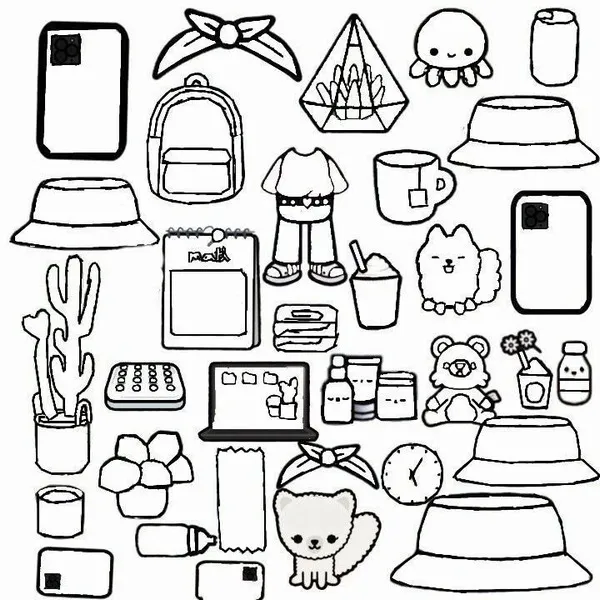 22 Tờ giấy tô Toca Boca rèn tính kiên nhẫn cho bé