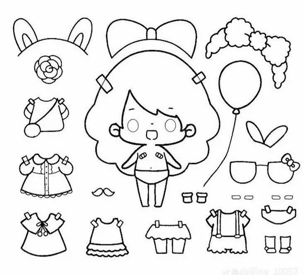 48 Trang tô Toca Boca giúp bé thể hiện cảm xúc qua màu