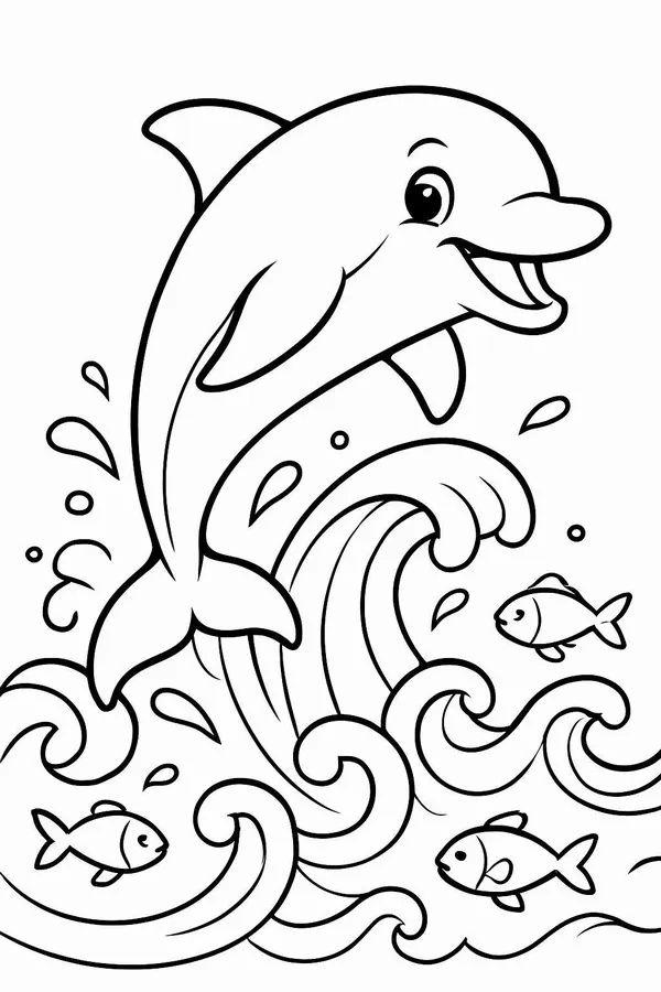 58 Tô màu sáng tạo với cá heo biển và san hô nhiều màu
