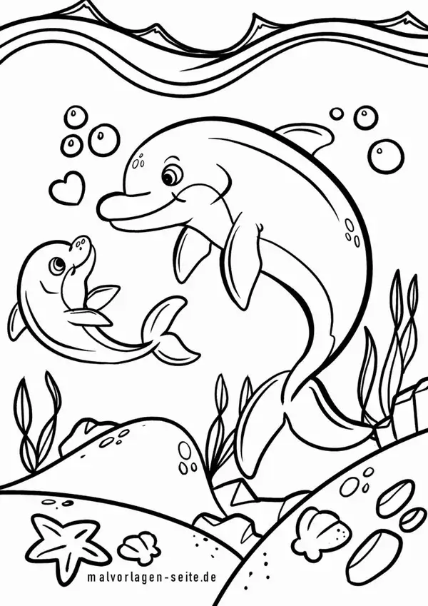 61 Hoạt động tô màu cá heo giúp bé phát triển sáng tạo